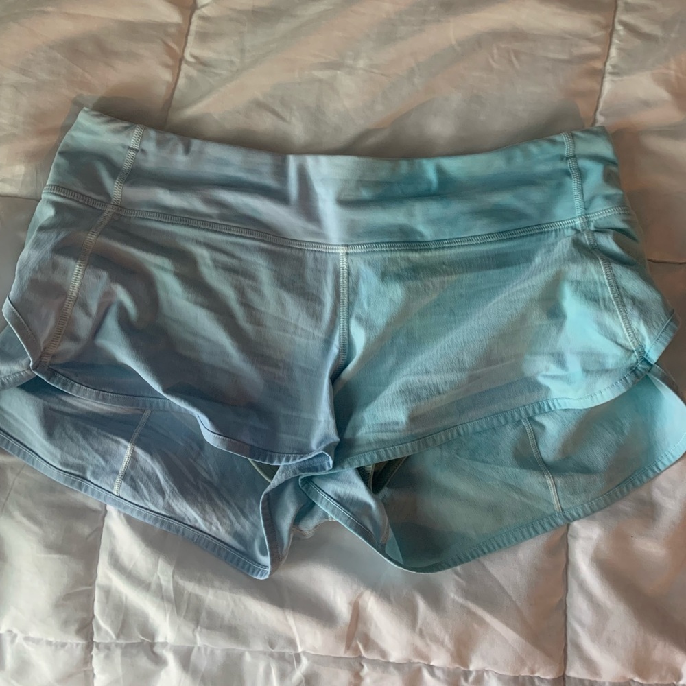Tie dye blue lululemon shorts